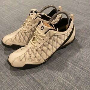 FootJoy Summer Series Womens Golf Shoes White Black Spikeless Mesh Athletic